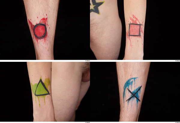 playstation symbol tattoo