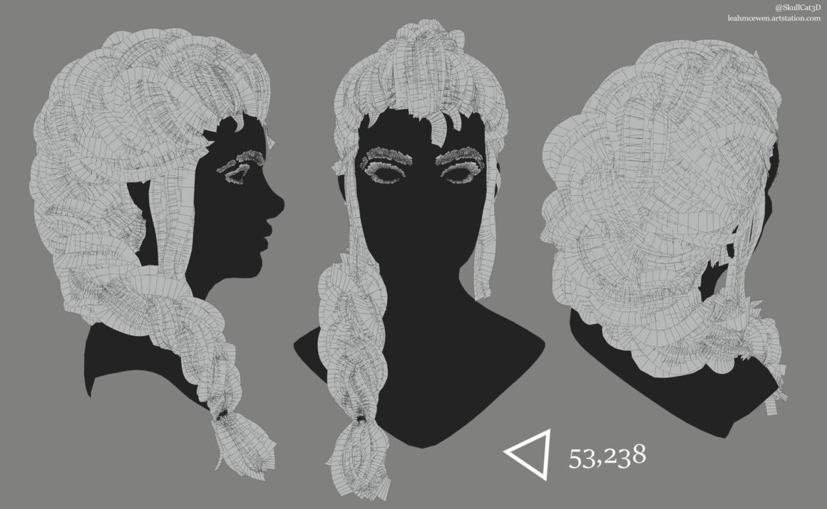 Real-Time Mohawk Braid – Breakdown by Leah McEwen - 3D.sk Blog