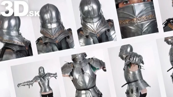 Knights references and 3D body scans, Plate armor