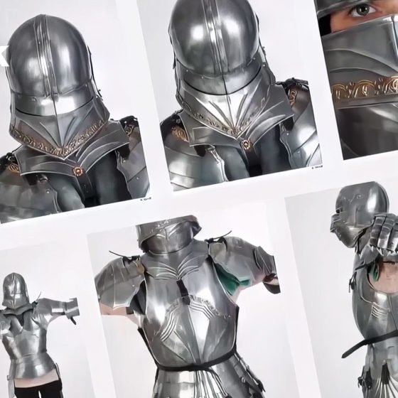 Knights references and 3D body scans, Plate armor