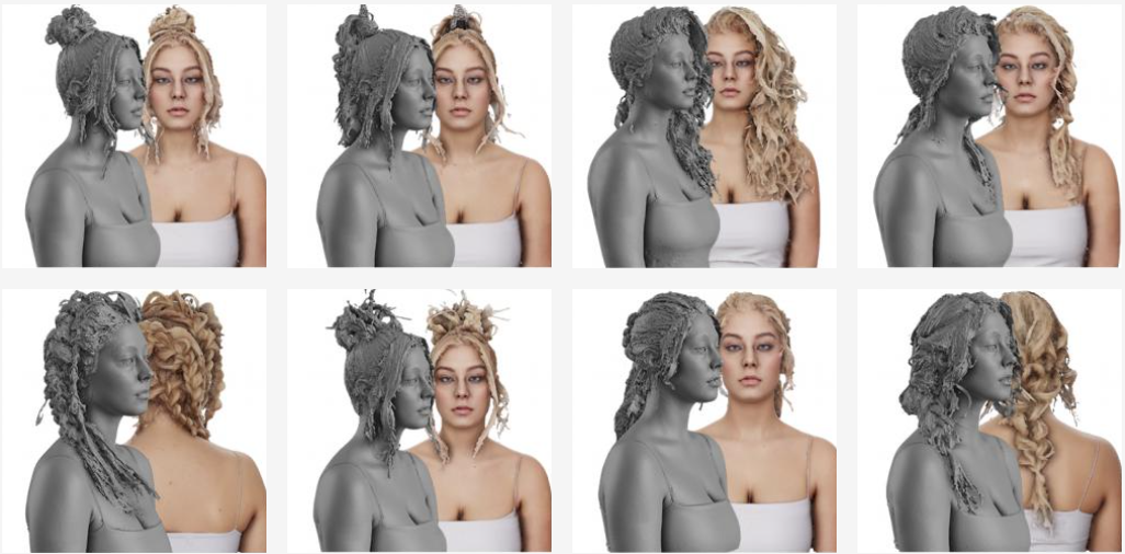 Anneli 3D Groom Hair Scans preview