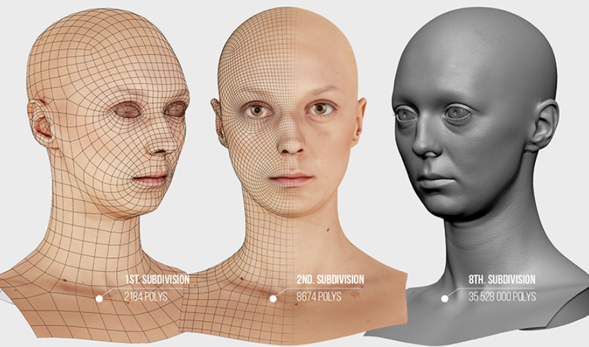 Retopologized Head Isabella De Laa