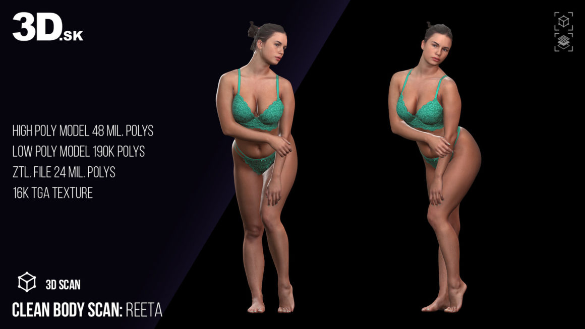 Clean 3D Body Scan – Reeta (Underwear) Product