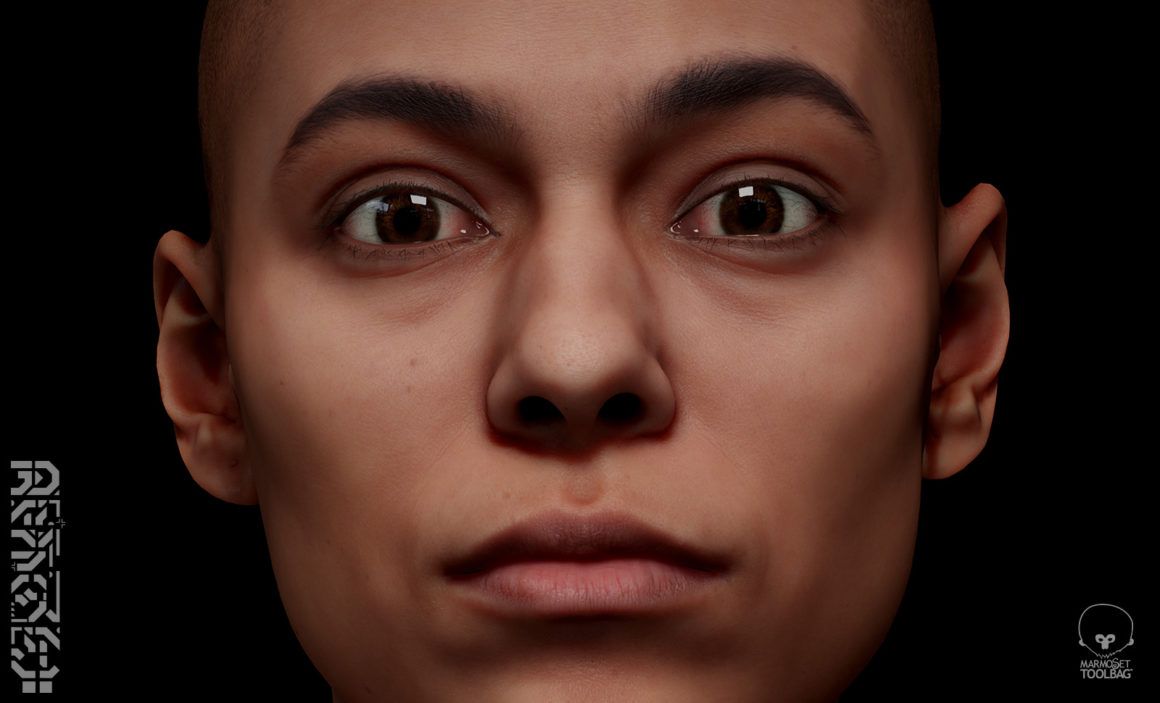 Retopologized Head Alexia Madrid