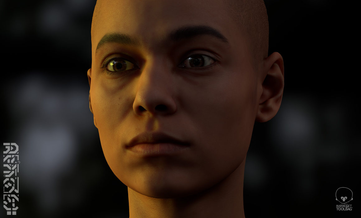 Retopologized Head Alexia Madrid